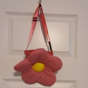 Pink Flower Kids Shoulder Bag